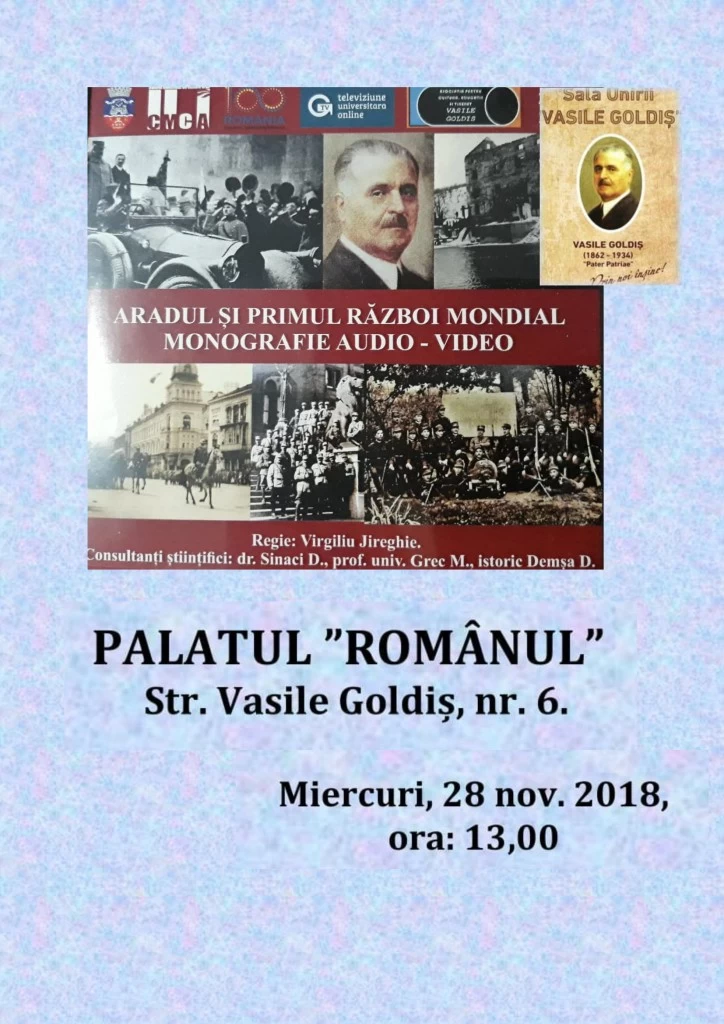 Aradul si primul razboi mondial. monografie audio-video