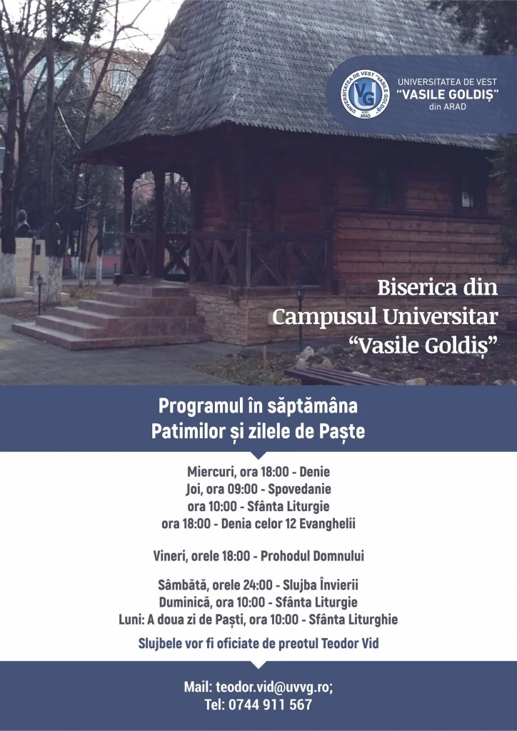 Biserica din campusul universitar vasile goldis