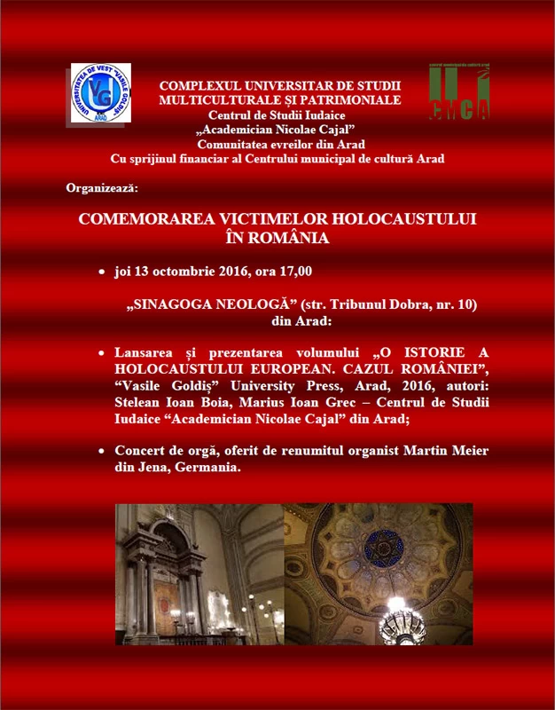Comemorare victimelor holocaustului in romania