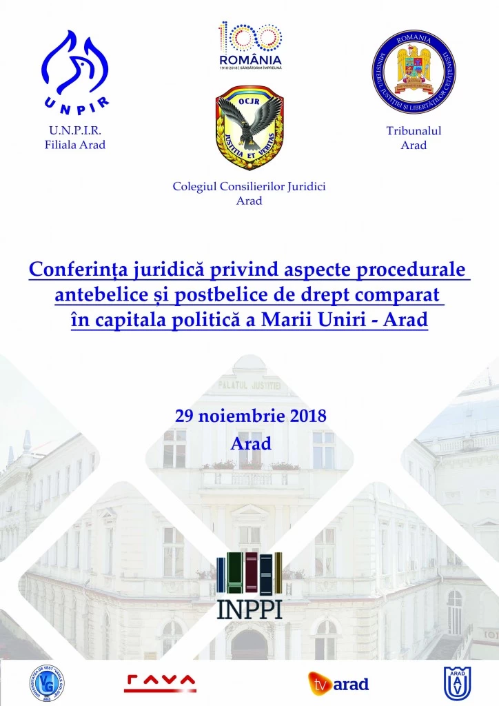 Conferinta juridica privind aspecte procedurale antebelice si postbelice