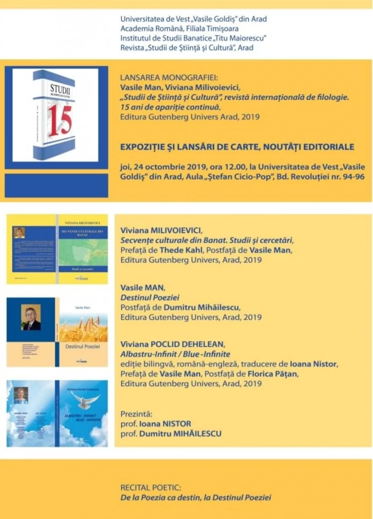 Expozitie si lansari de carte, noutati editoriale