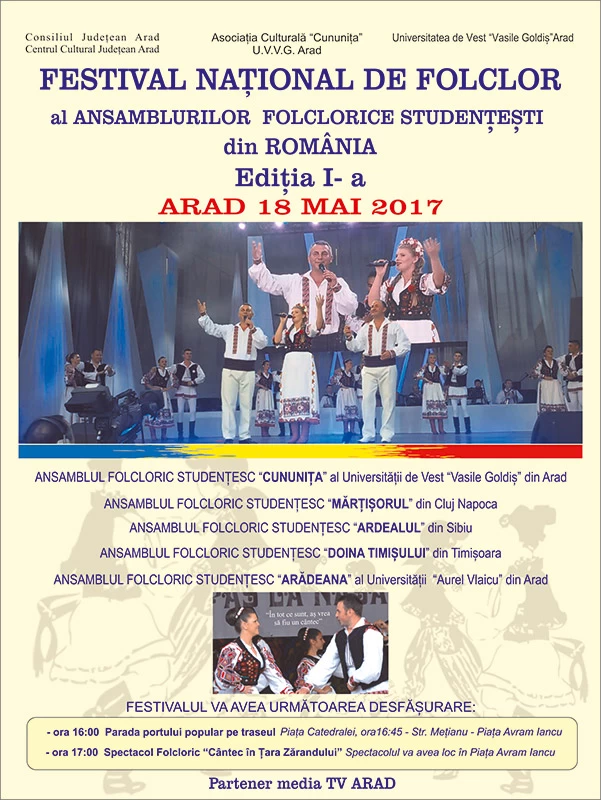 Festival national de folclor al ansamblurilor folclorice studentesti din romania editia 1 a