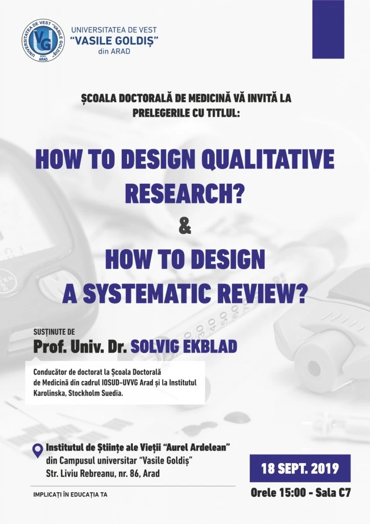 How to design qualitative research & how to design a systematic review
