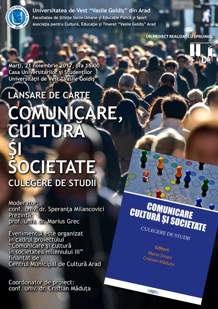 Lansare de carte comunicare cultura si societate culegere de studii