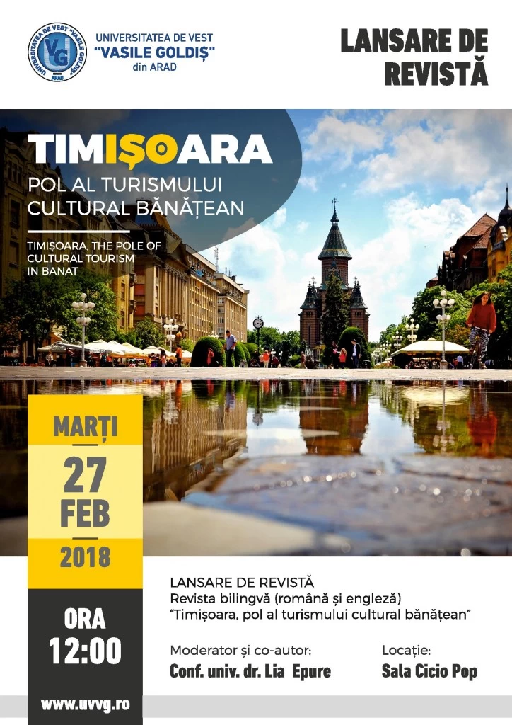 Lansare de revista timisoara pol al turismului cultural banatean