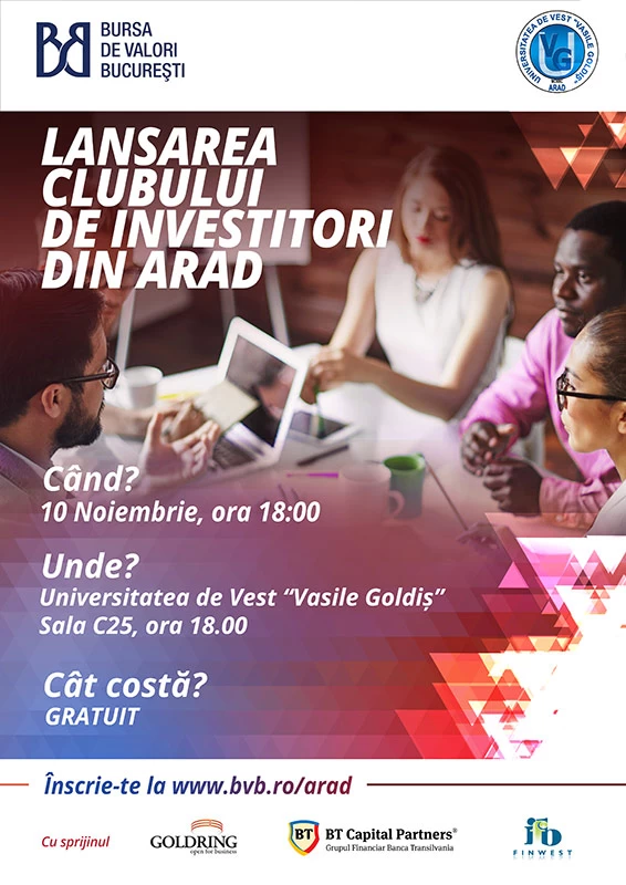 Lansarea clubului de investitori din arad