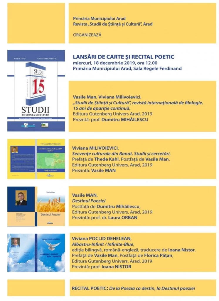 Lansari de carte si recital poetic