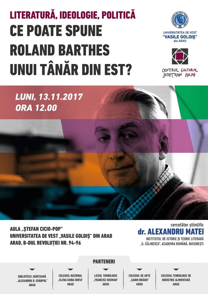 Literatura ideologie politica ce poate spune roland barthes unui tanar din est