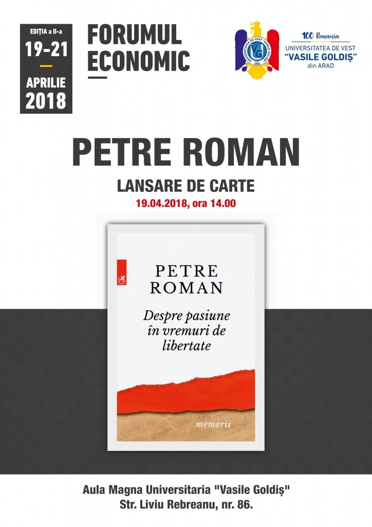 Petre roman – lansare de carte