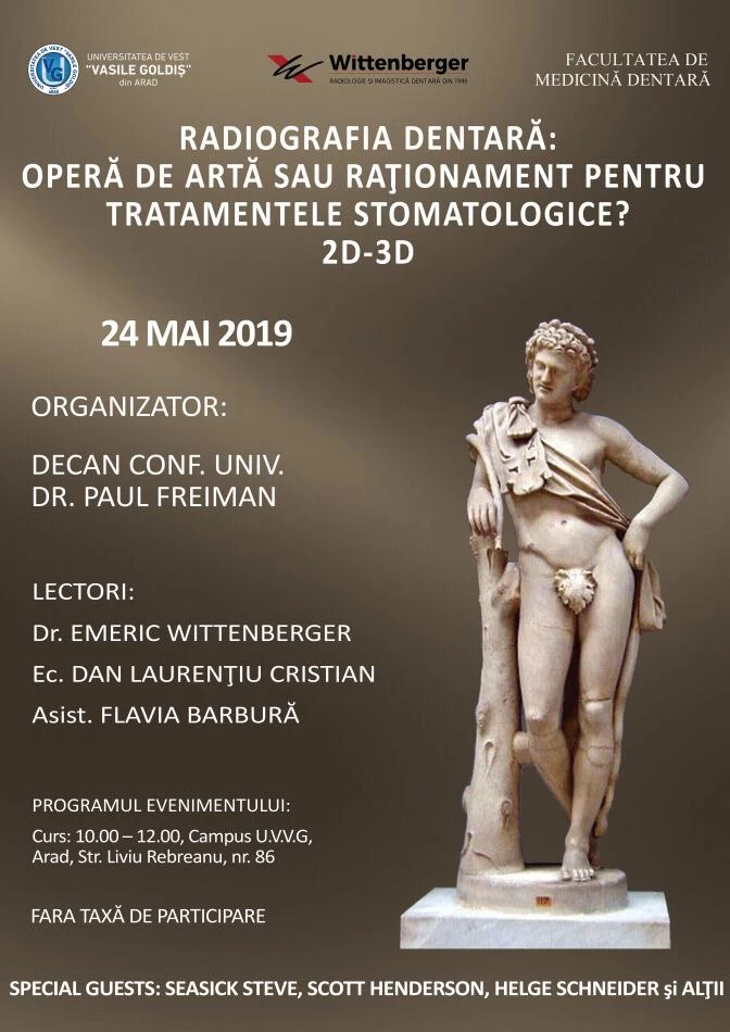 Radiografia dentara opera de arta sau rationament pentru tratamentele stomatologice 2d-3d